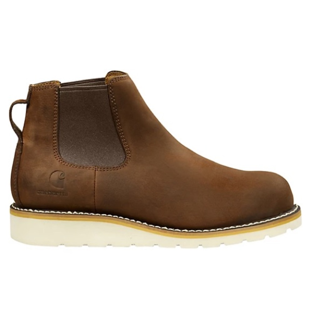 Carhartt brown oiled leather Chelsea Steel toe Work boot